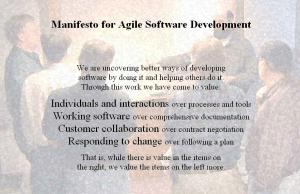 The agile manifesto "values"